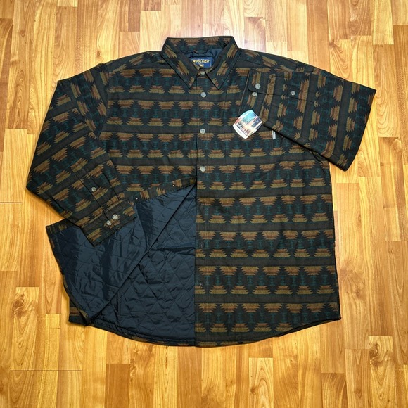 Woolrich Other - NEW Vintage Woolrich Mustang Southwest Blanket Jacket Mens 2XL Quilted Lined